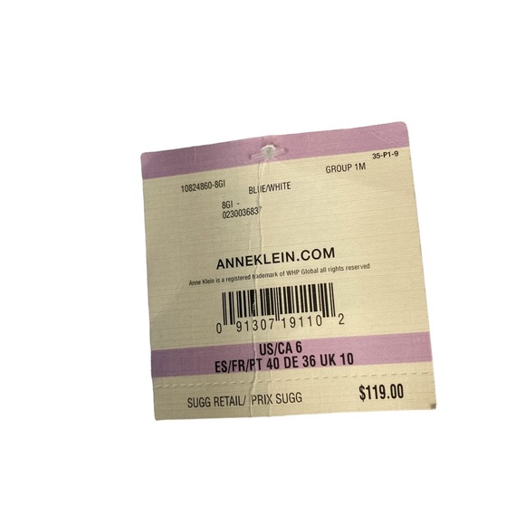 Anne Klein Seersucker Midi Dress Women's Size 6 - Picture 10 of 13